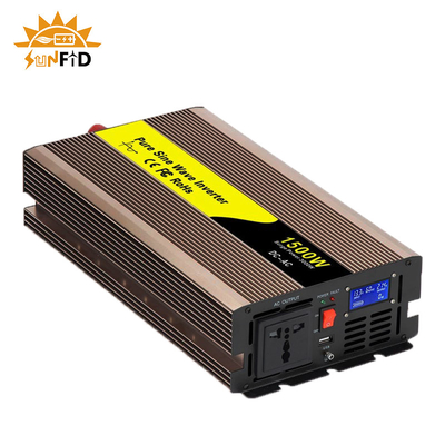 48V 1500W 12V موجة جيبية نقية العاكس 24V 110V 220V