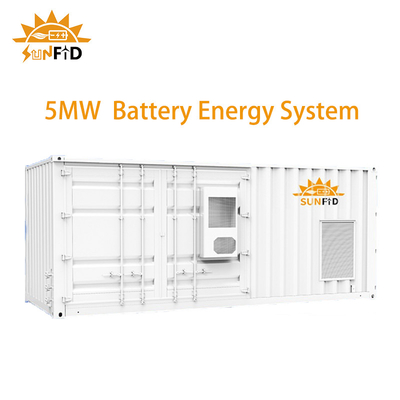 5MWH 30Ft حاوية نظام تخزين البطارية الشمسية التجارية BESS