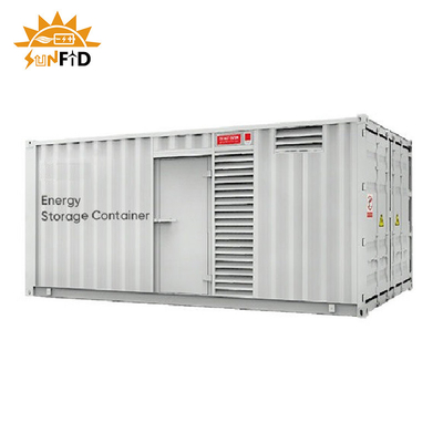 1000 1500Kwh أنظمة تخزين البطارية الشمسية التجارية 2000 2500Kwh 20FT 40FT حاوية