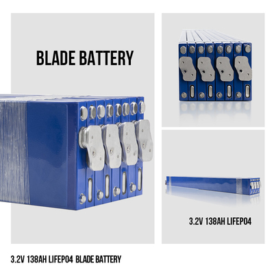Blade Lifepo4 Cells 3.2 V 138AH لنظام تخزين الطاقة الشمسية