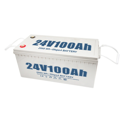 100Ah 24V بطارية ليثيوم دورة عميقة لنظام الطاقة الشمسية يخت RV سيارة