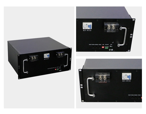Lifepo4 Telecom بطارية ليثيوم أيون 48V 100Ah دورة عميقة لنظام الطاقة الكهربائية