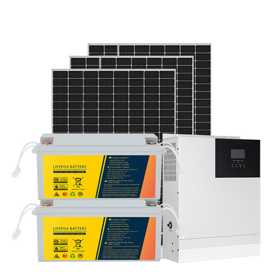 6KW 5KW نظام الطاقة الشمسية خارج الشبكة نظام الطاقة الشمسية الكهروضوئية مع البطارية