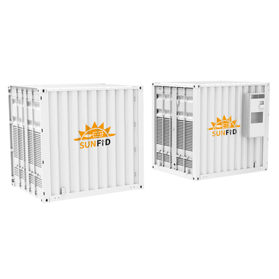 0.5MW On Grid Off Grid Solar System 1MWH ESS Container Lifepo4 IP65 في الهواء الطلق