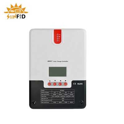 60A 12V بطارية ليثيوم Powerwall 24V 48V LCD وحدة التحكم في الطاقة الشمسية TTL RS485 BT