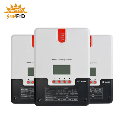 60A 12V بطارية ليثيوم Powerwall 24V 48V LCD وحدة التحكم في الطاقة الشمسية TTL RS485 BT