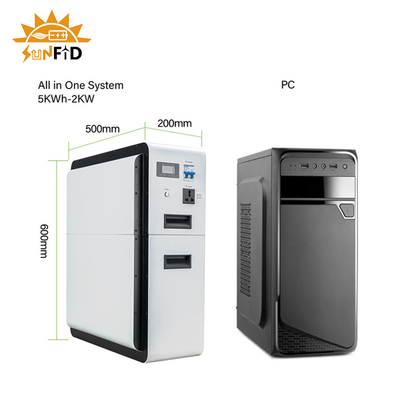 1kw نظام تخزين الطاقة السكنية 2kw 2.5kwh خارج نظام بطارية الشبكة
