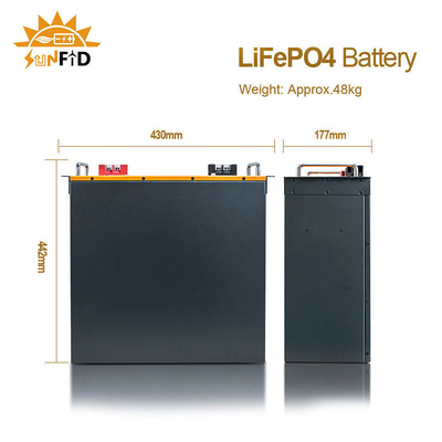 تخزين بطارية 10kwh 400ah لأنظمة الطاقة الشمسية المنزلية Lifepo4 300ah نظام تخزين الألواح الشمسية