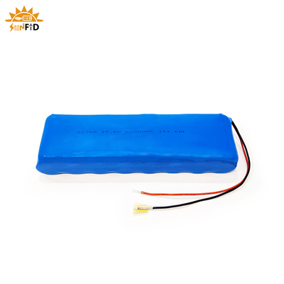 25.6v 6Ah بطارية ليثيوم قابلة للشحن حزمة 8S1P إضاءة LED للطاقة الشمسية LifePO4 حزمة بطارية