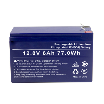LifePO4 12.8V 6Ah SLA محرك بديل يبدأ بطارية ليثيوم