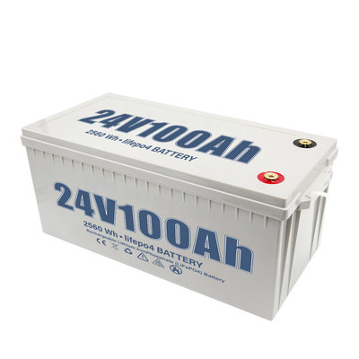 100Ah 24V بطارية ليثيوم دورة عميقة لنظام الطاقة الشمسية يخت RV سيارة