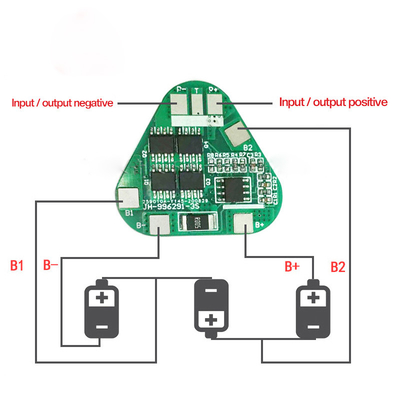 12V 100Ah 18650 BMS 3s 10A موازنة الجمعية Pcb لبطارية الليثيوم